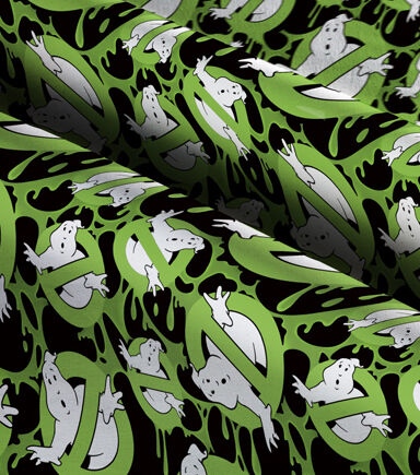 Ghostbuster Logo Pack Halloween Cotton Fabric