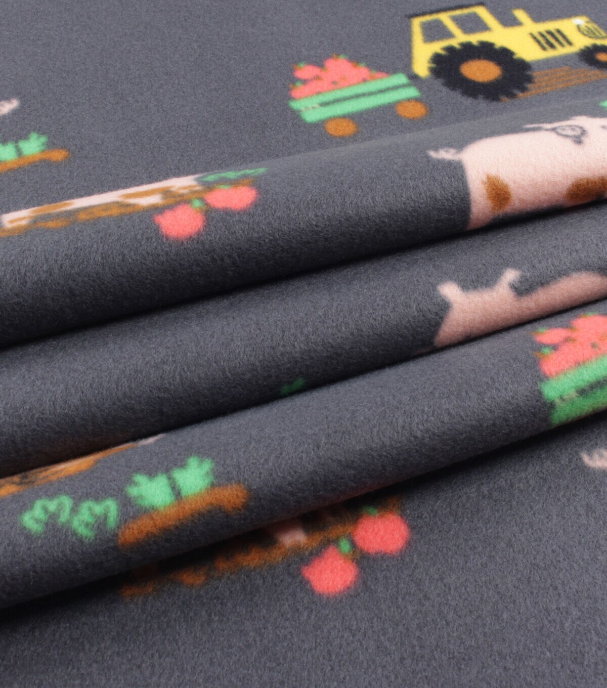 Pigs On The Farm Blizzard Prints Fleece Fabric