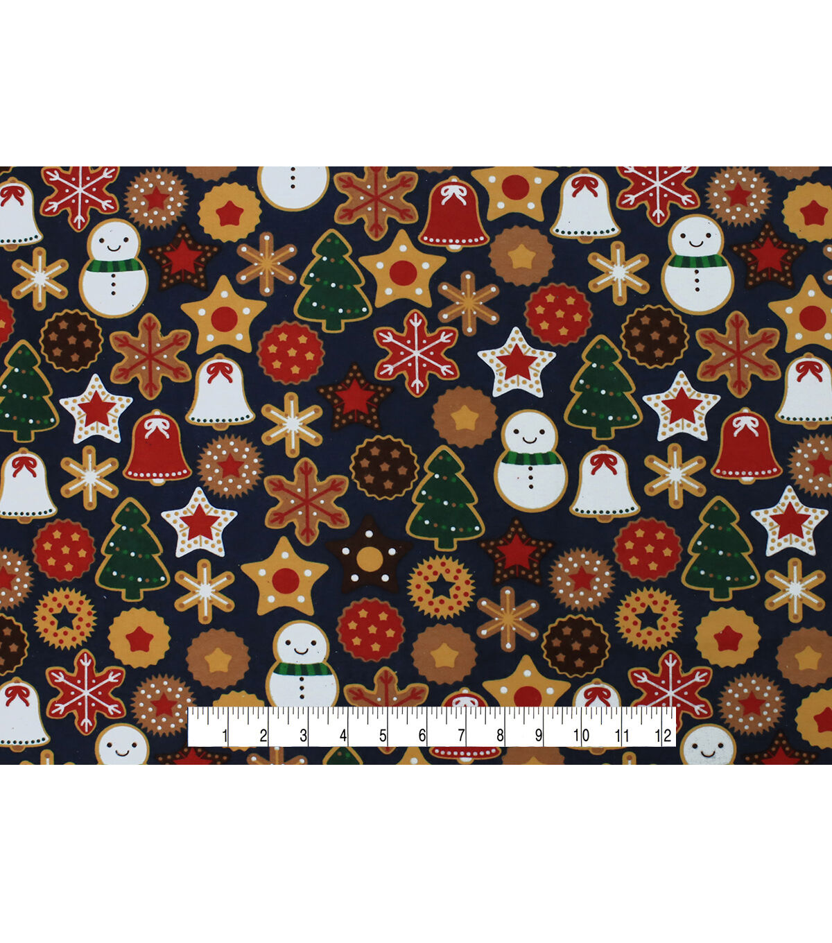 Cookies & Snowmen Super Snuggle Christmas Flannel Fabric