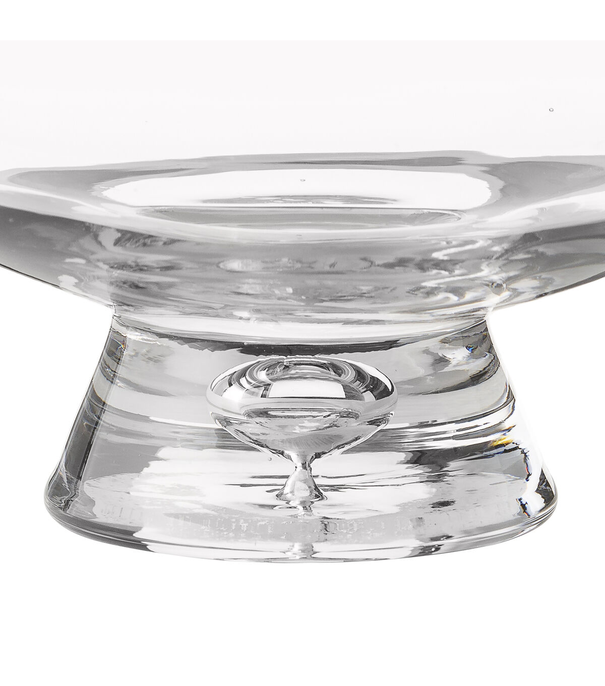 6'' Clear Glass Vase With Bubble Base by Bloom Room