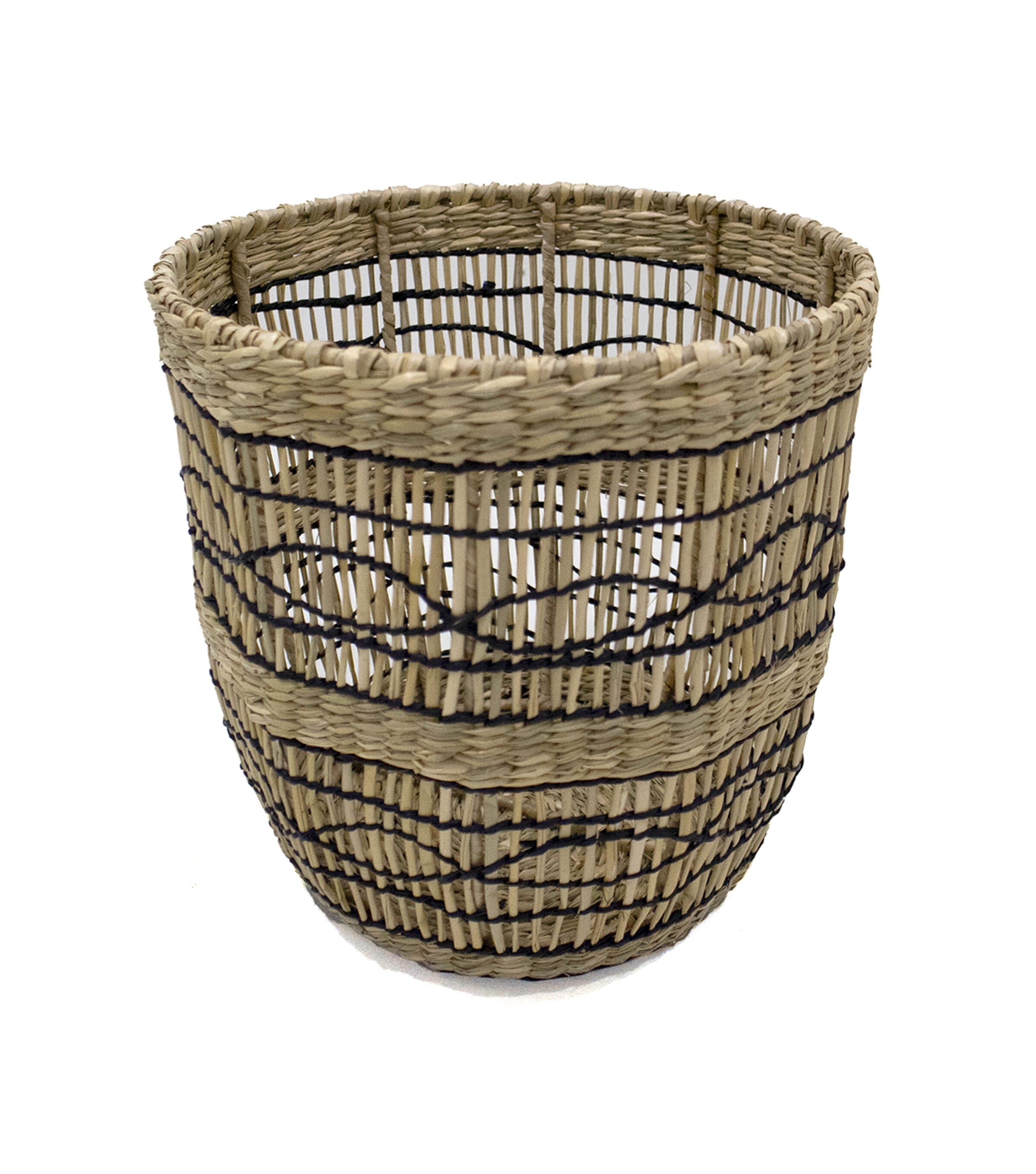 10 Seagrass Basket With Metal Frame by Place & Time