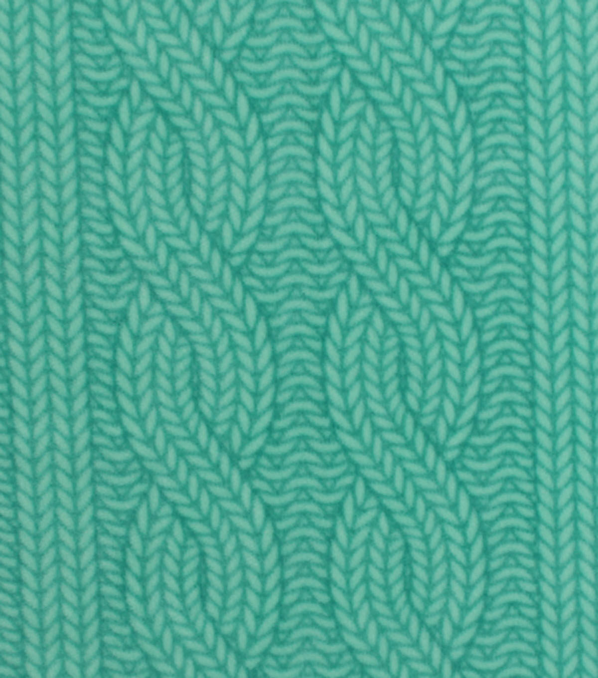 Mint Cable Knit Anti Pill Fleece Fabric