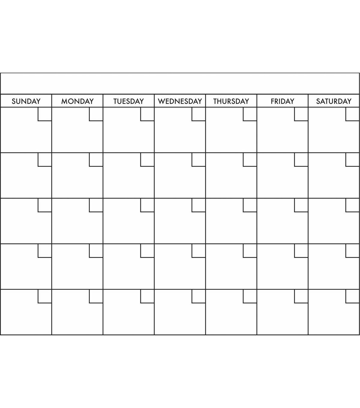 RoomMates Basics Dry Erase Calendar Decals