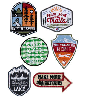 12ct Camping Iron On Patches by hildie & jo