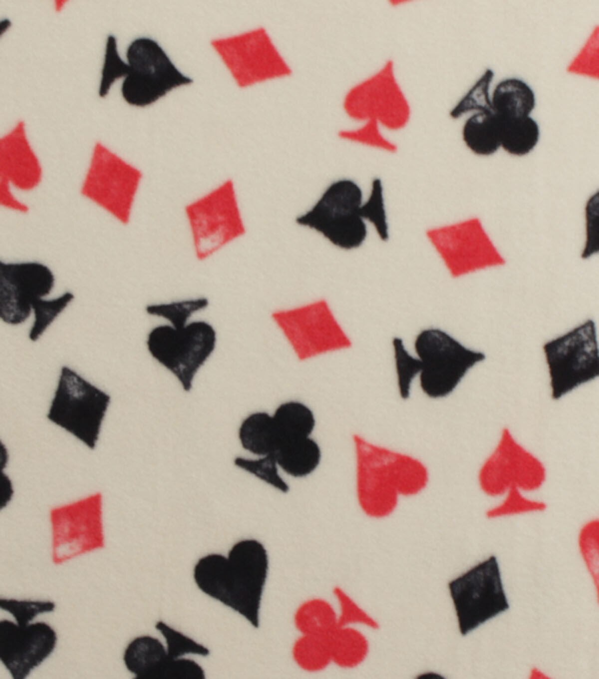 Card Suites Anti Pill Fleece Fabric