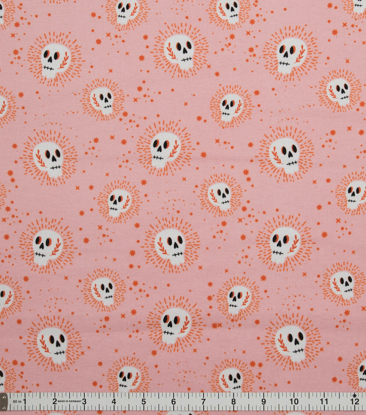 Super Snuggle Spooky Pink Skulls Flannel Fabric