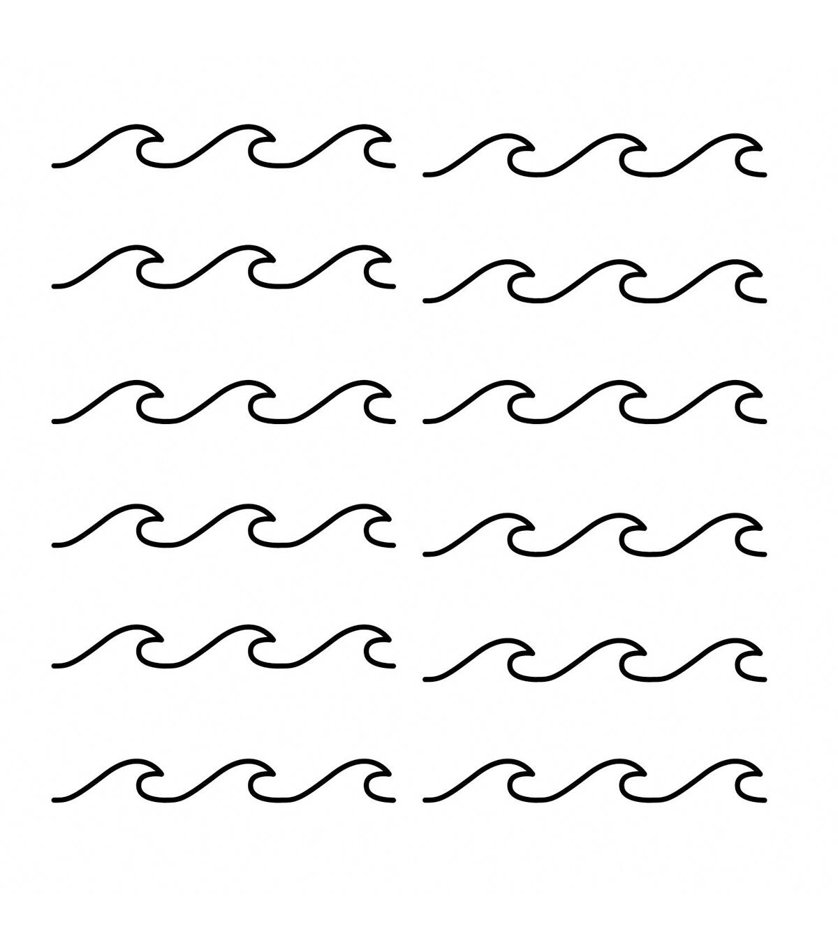 RoomMates Simplistic Waves Decals