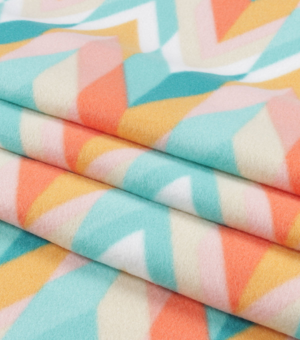 Outdoor Chevron Blizzard Fleece Fabric