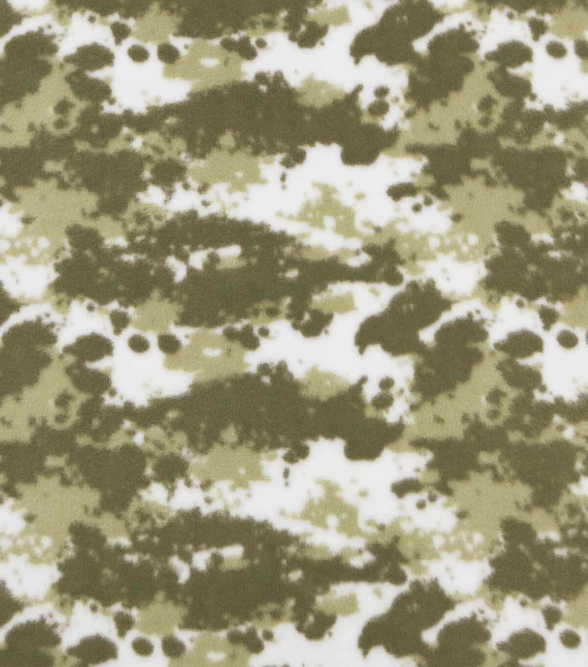 Green Camouflage Anti Pill Fleece Fabric