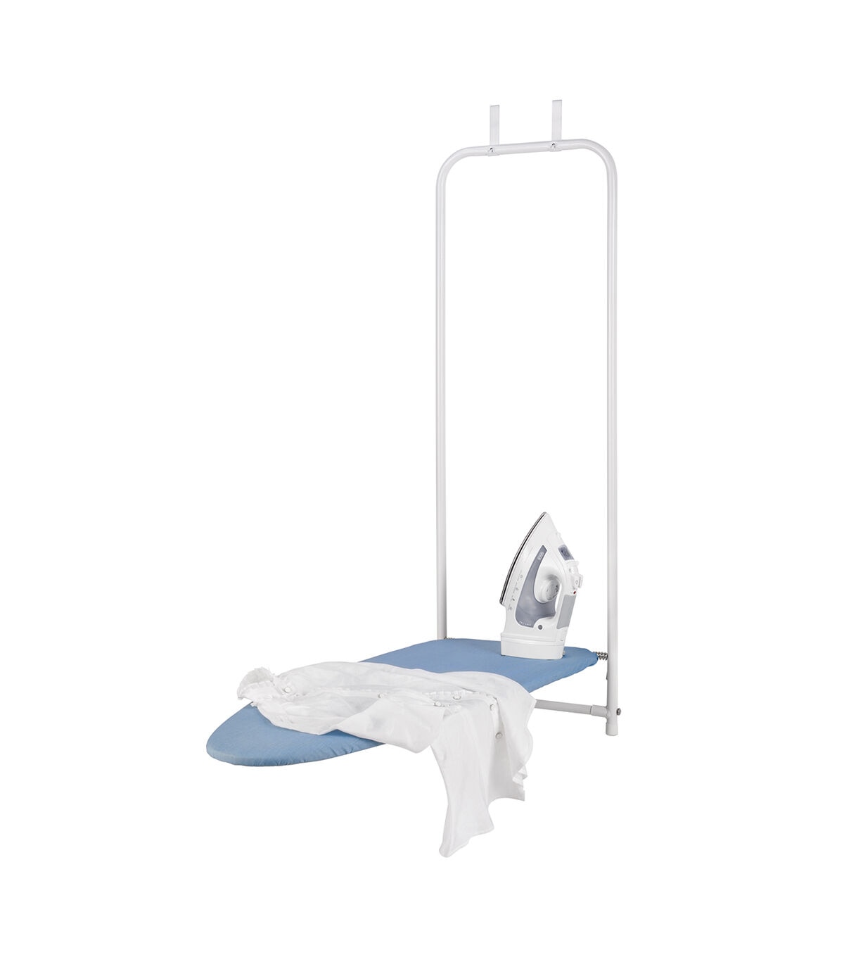 Honey Can Do 50 x 52 Blue Over The Door Compact Folding Ironing Board