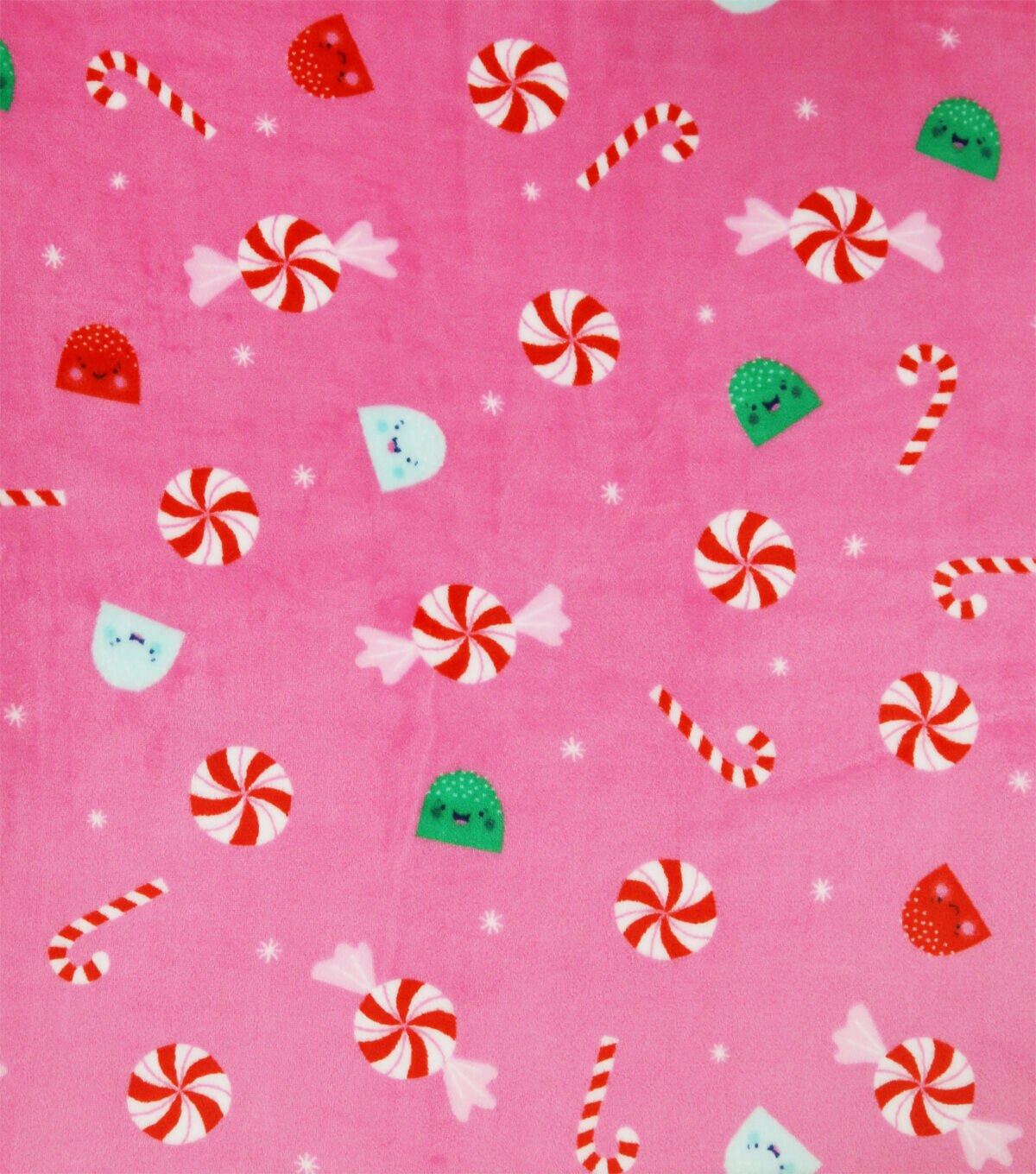 Christmas Candy Sew Lush Fleece Fabric by POP!