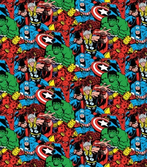 Marvel Comics Fleece Fabric Comic Pack