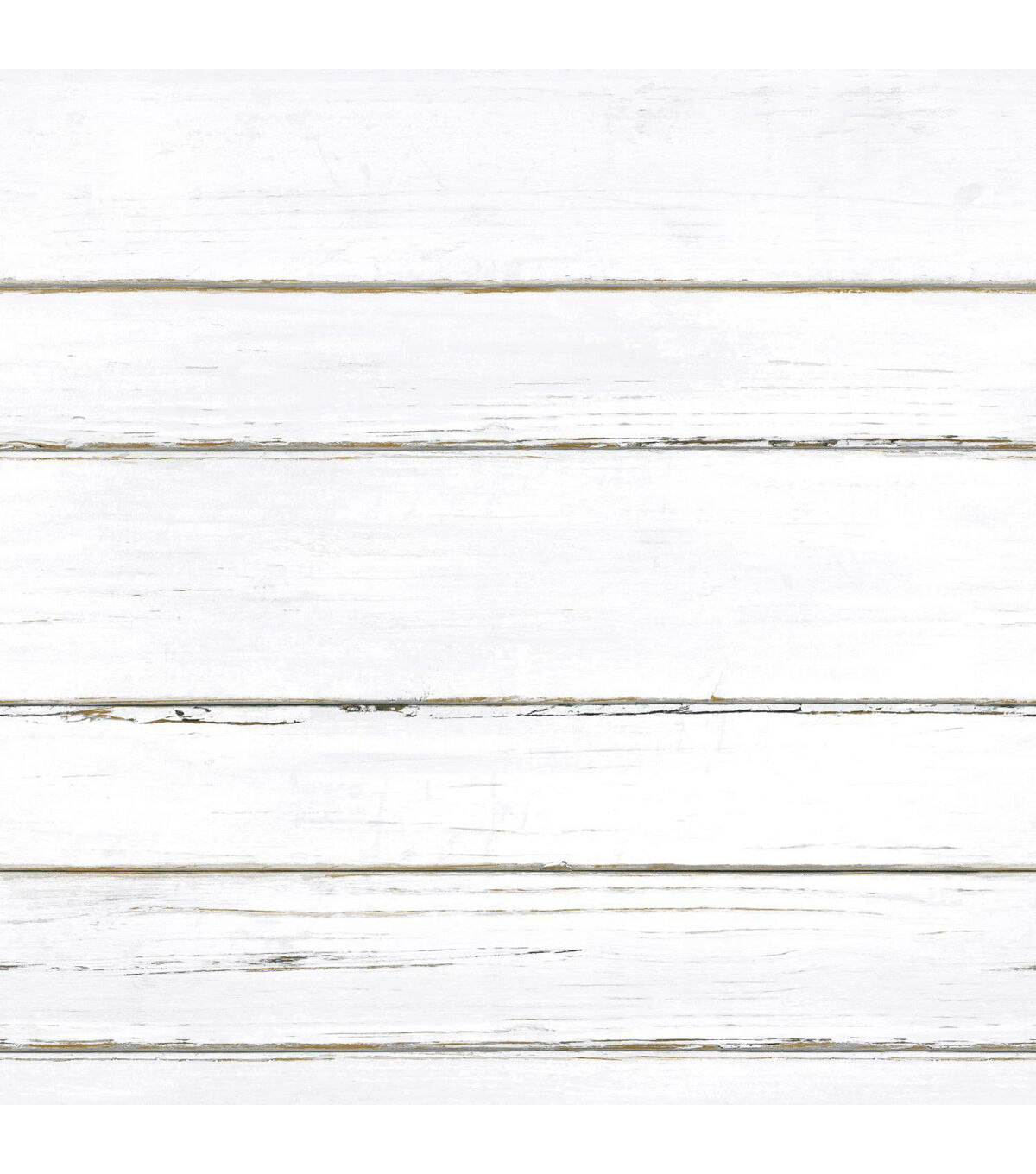 RoomMates Shiplap Peelable Wallpaper White