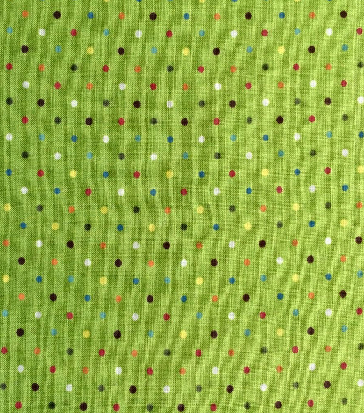 Multicolor Dots Quilt Cotton Fabric by Keepsake Calico