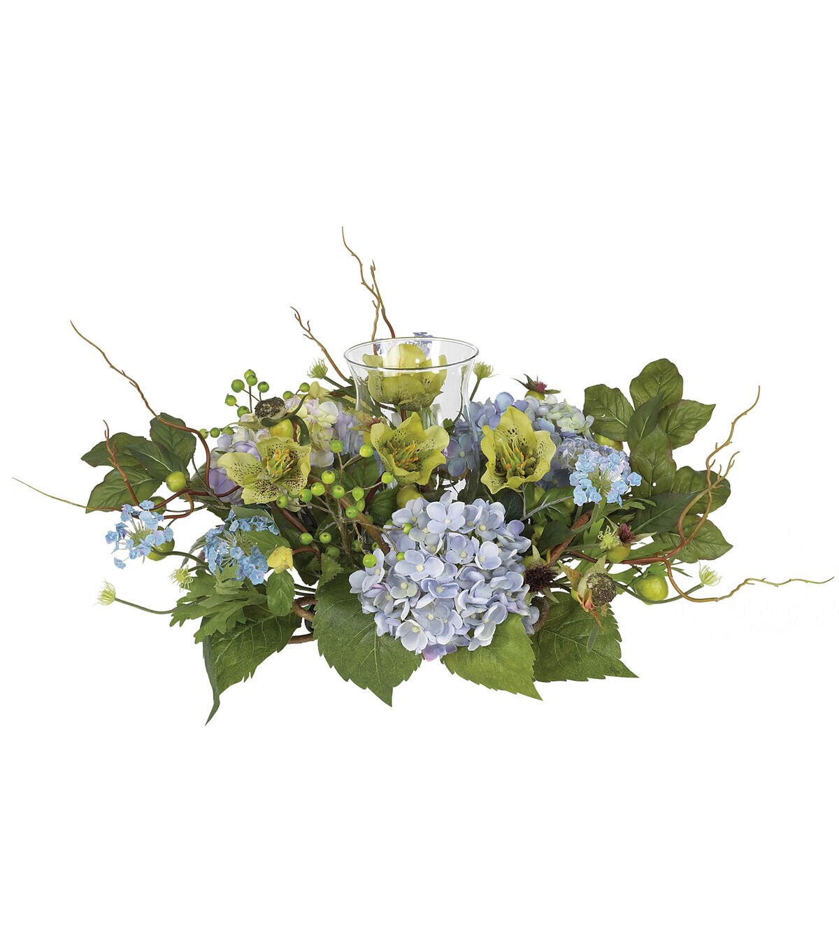 Nearly Natural Hydrangea Candelabrum Centerpiece