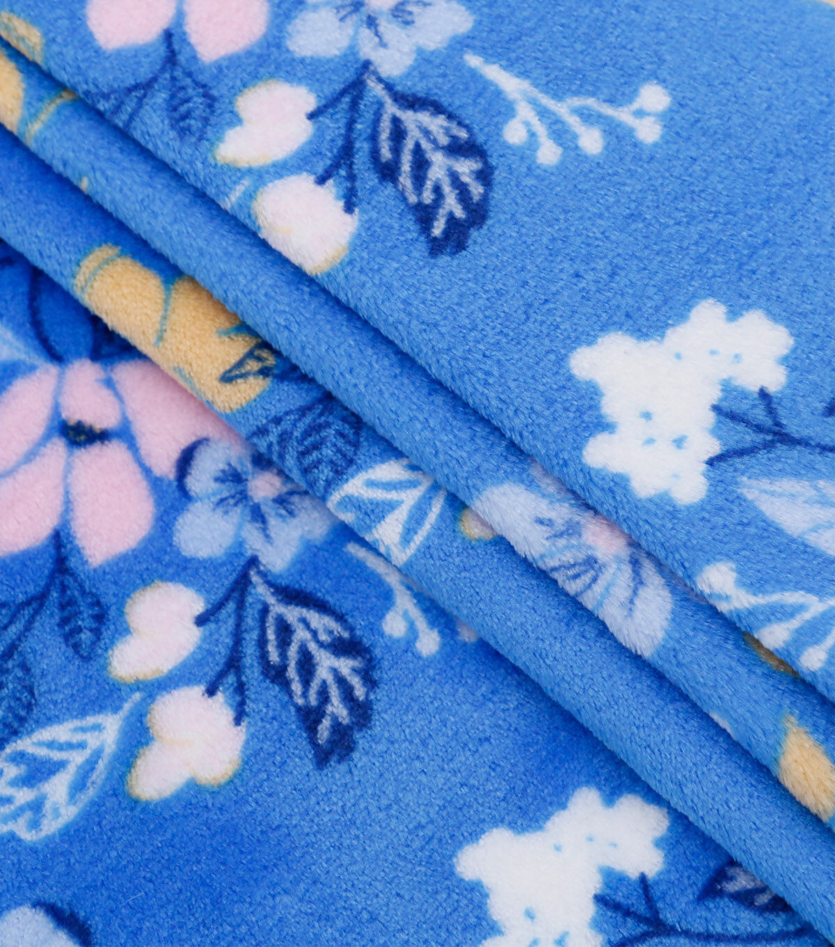 Spring Floral Sew Lush Fleece Fabric