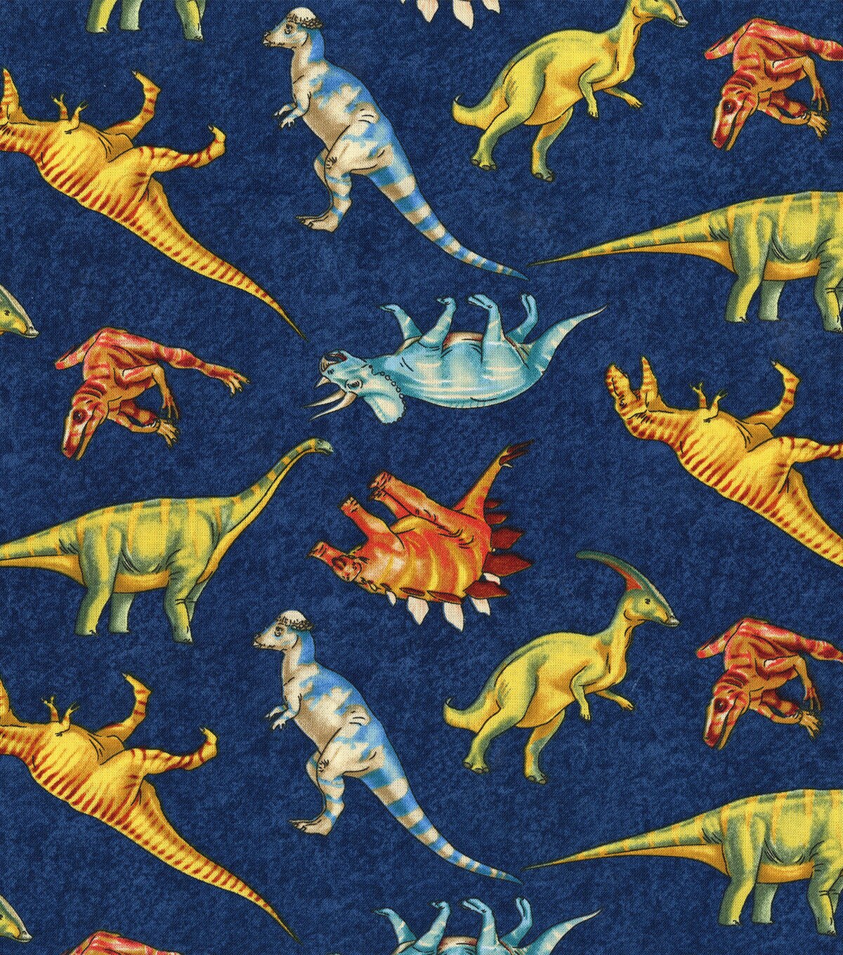 Hi Fashion Bright Realistic Dinos Novelty Cotton Fabric