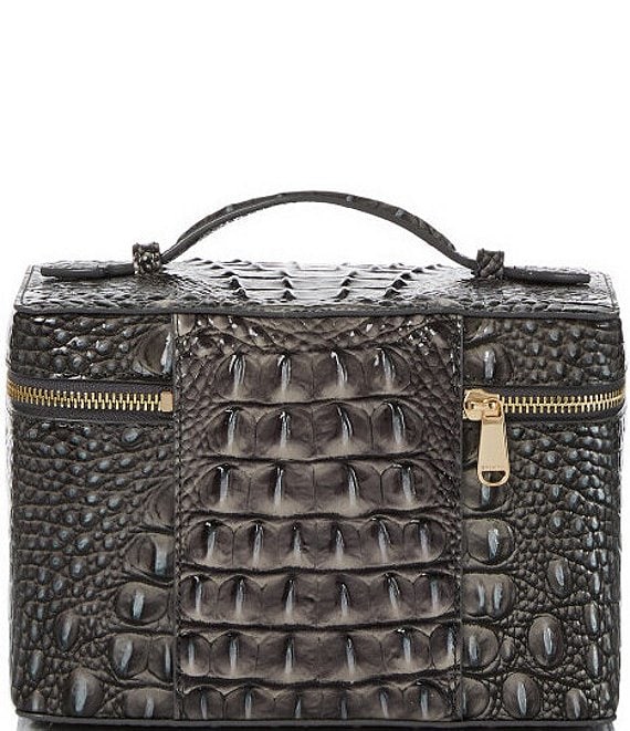 Melbourne Collection Charmaine Travel Nocturnal Leather Makeup Bag