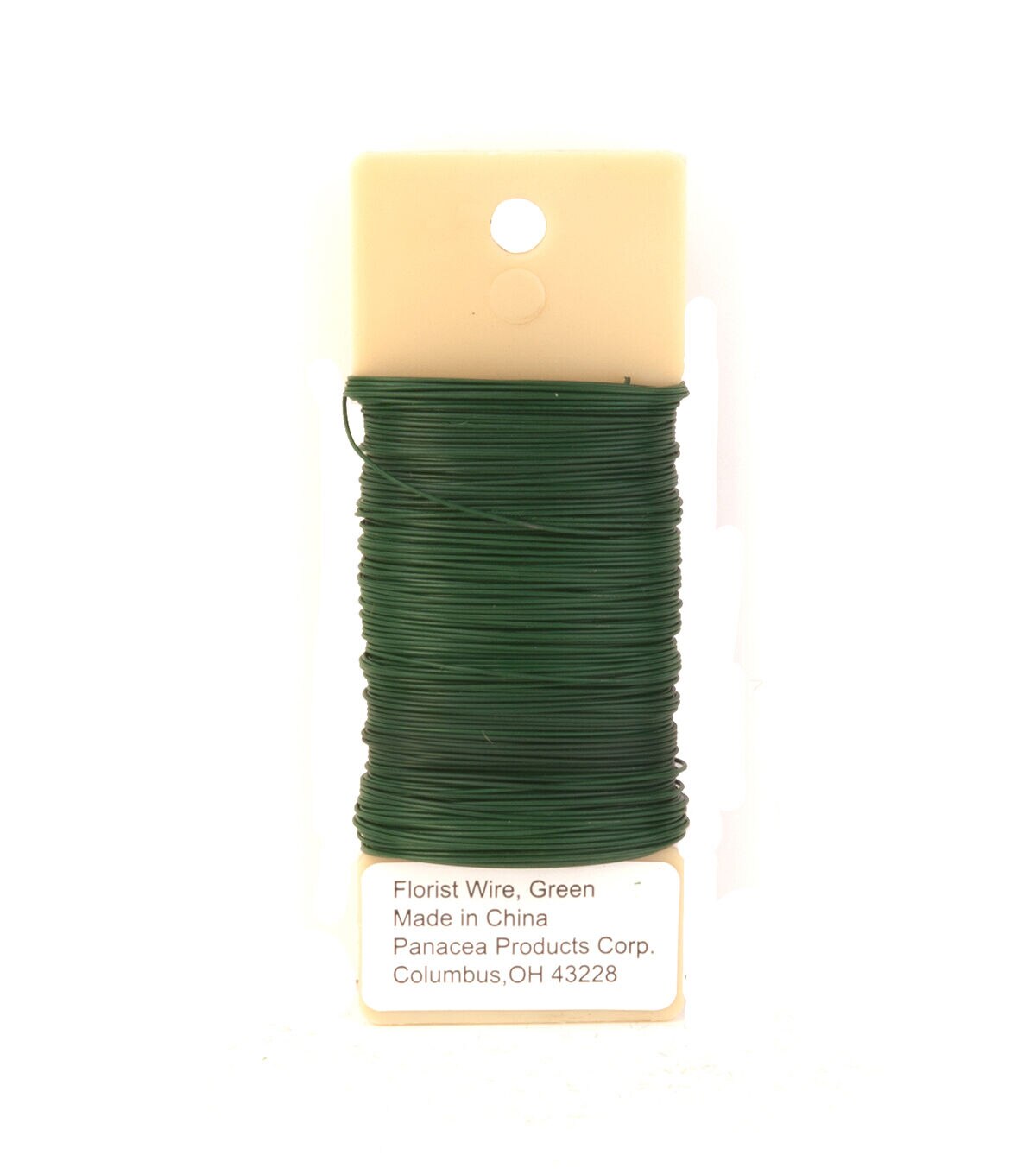 Panacea 22 Gauge Green Floral Paddle Wire by Bloom Room