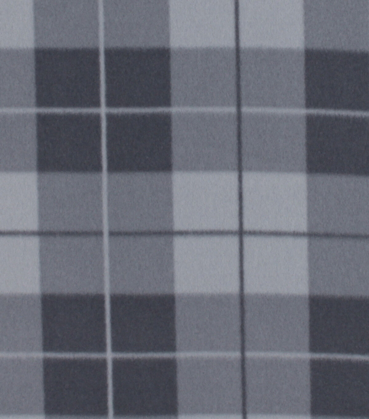 Gray Box Plaid Blizzard Prints Fleece Fabric
