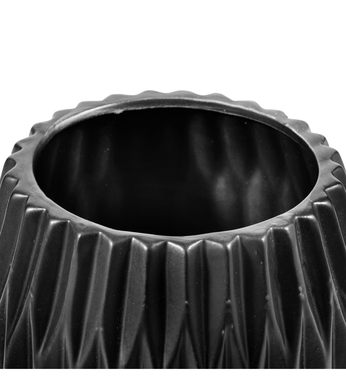 6 Black Ceramic Container by Bloom Room