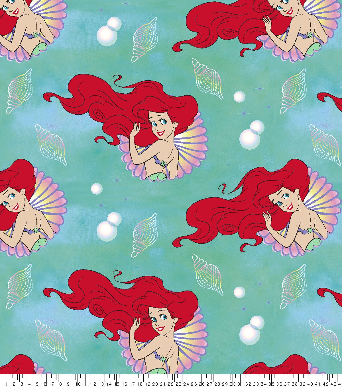 Disney Princess Ariel All Over Fleece Fabric