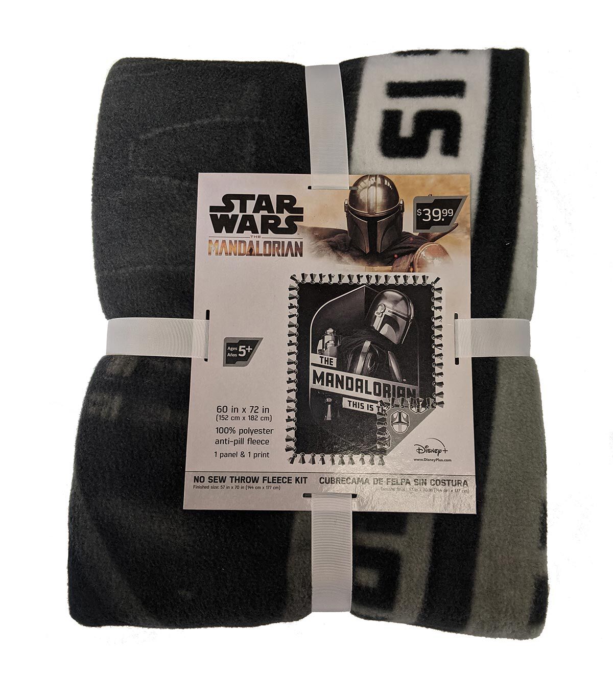 Star Wars Mandalorian No Sew Fleece Throw Profile 72