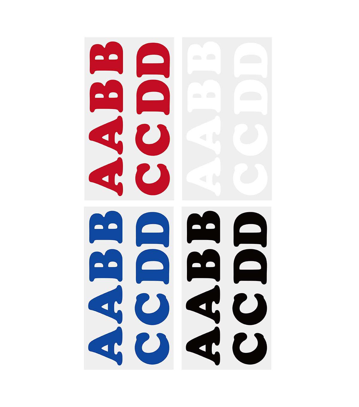 1.25 Multicolor Iron On Letters 20 Sheets by hildie & jo