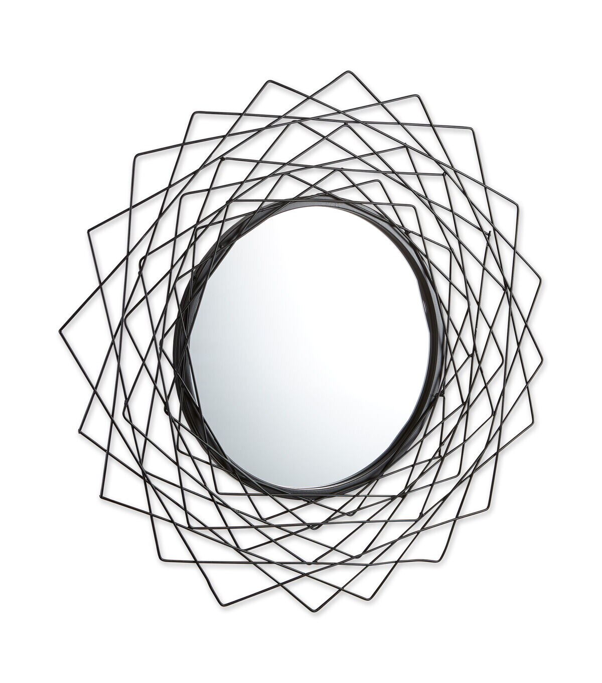 Zingz & Thingz Geometric Wall Mirror Black