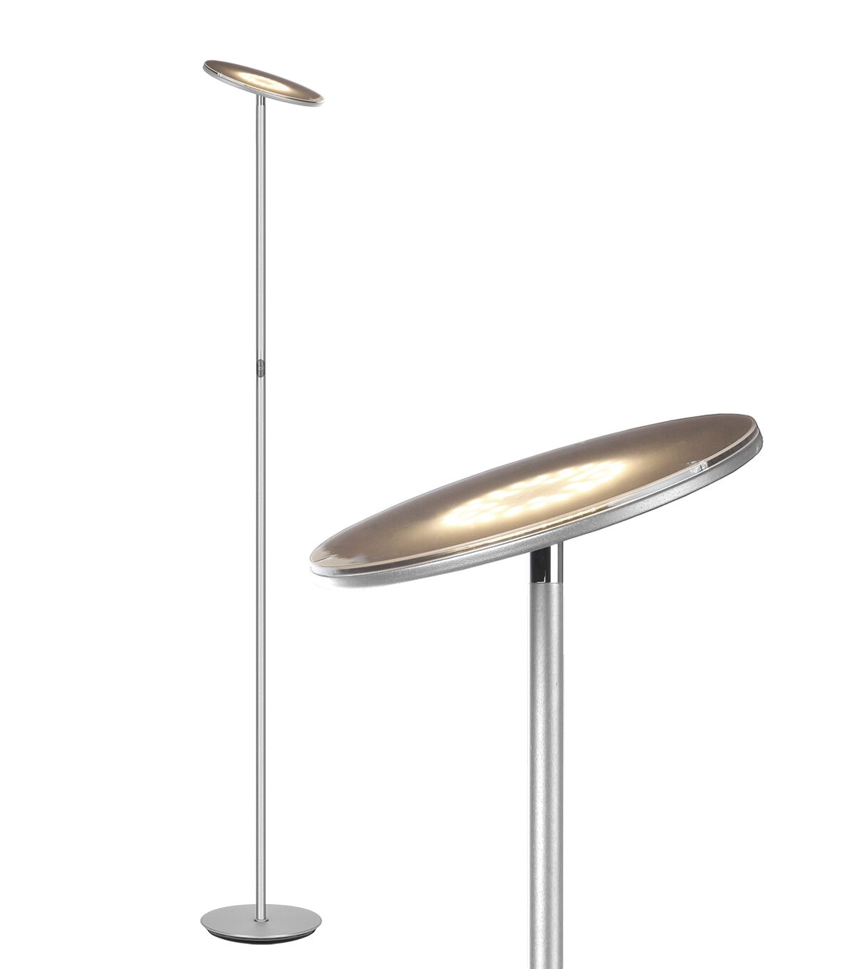 Brightech Sky LED Floor Lamp - Silver