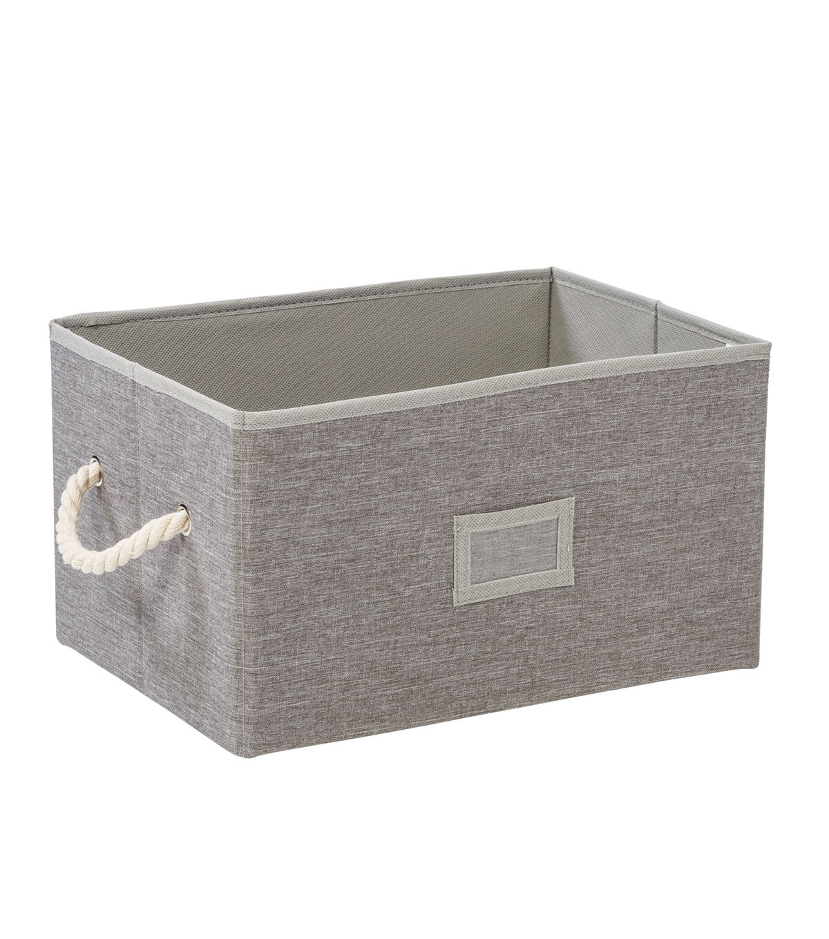 Honey Can Do 14.5 Heather Gray Fabric Storage Bins With Handles 3pk