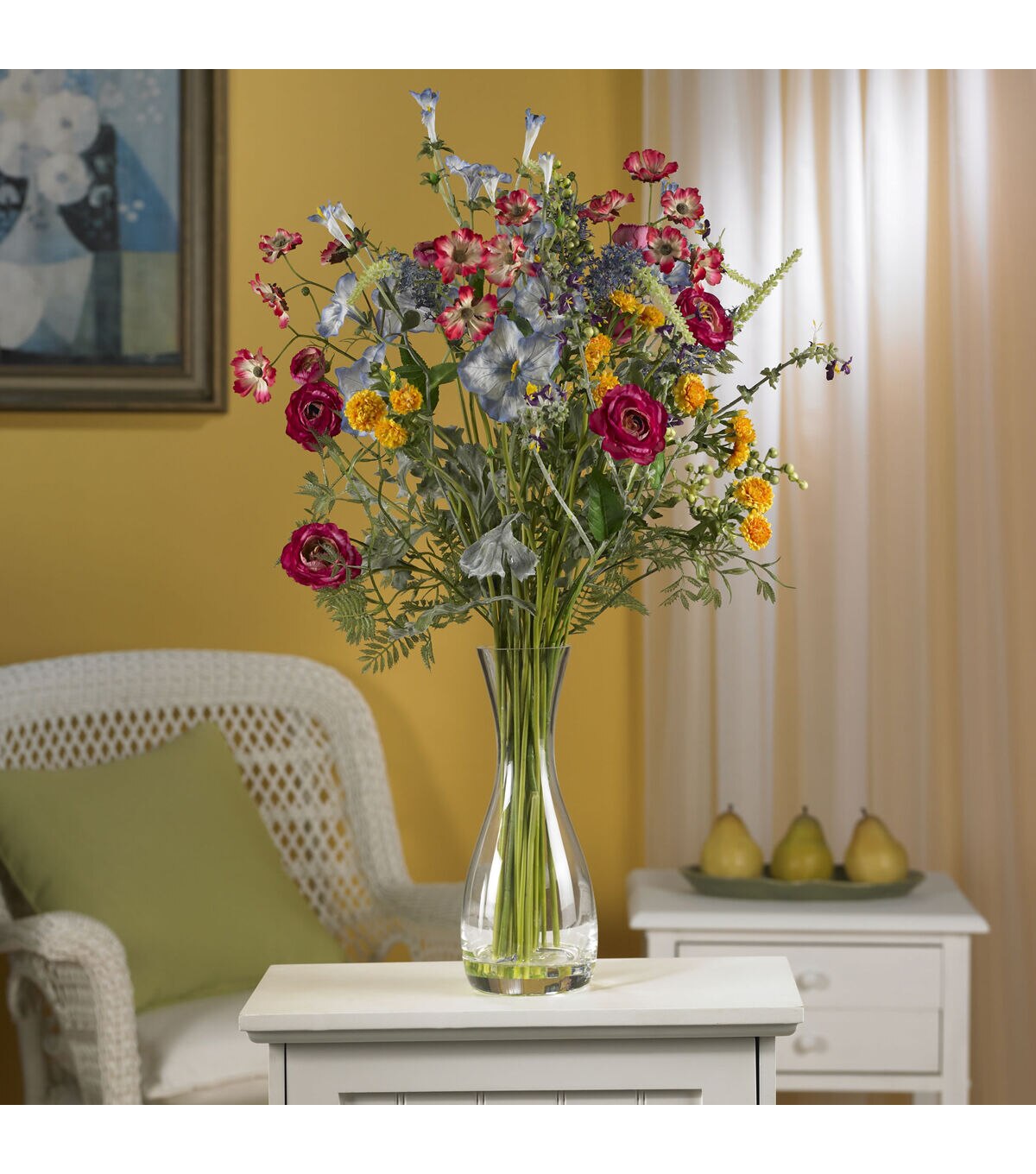 Nearly Natural Silk Veranda Garden Arrangement