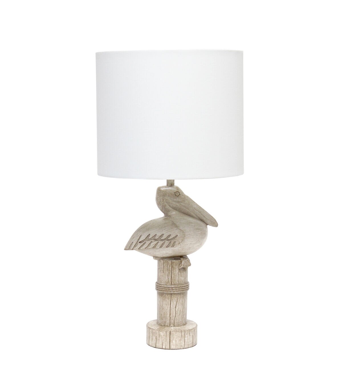 All The Rages 17 Coastal Pelican Polyresin Table Lamp With White Shade