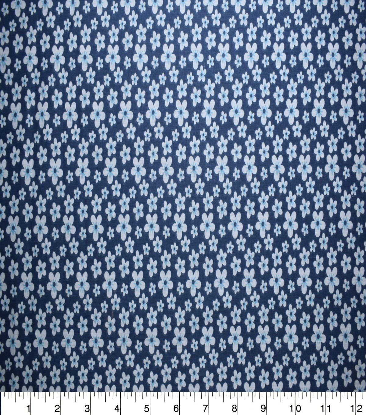 Blue Ditsy Floral Quilt Cotton Fabric by Quilter's Showcase