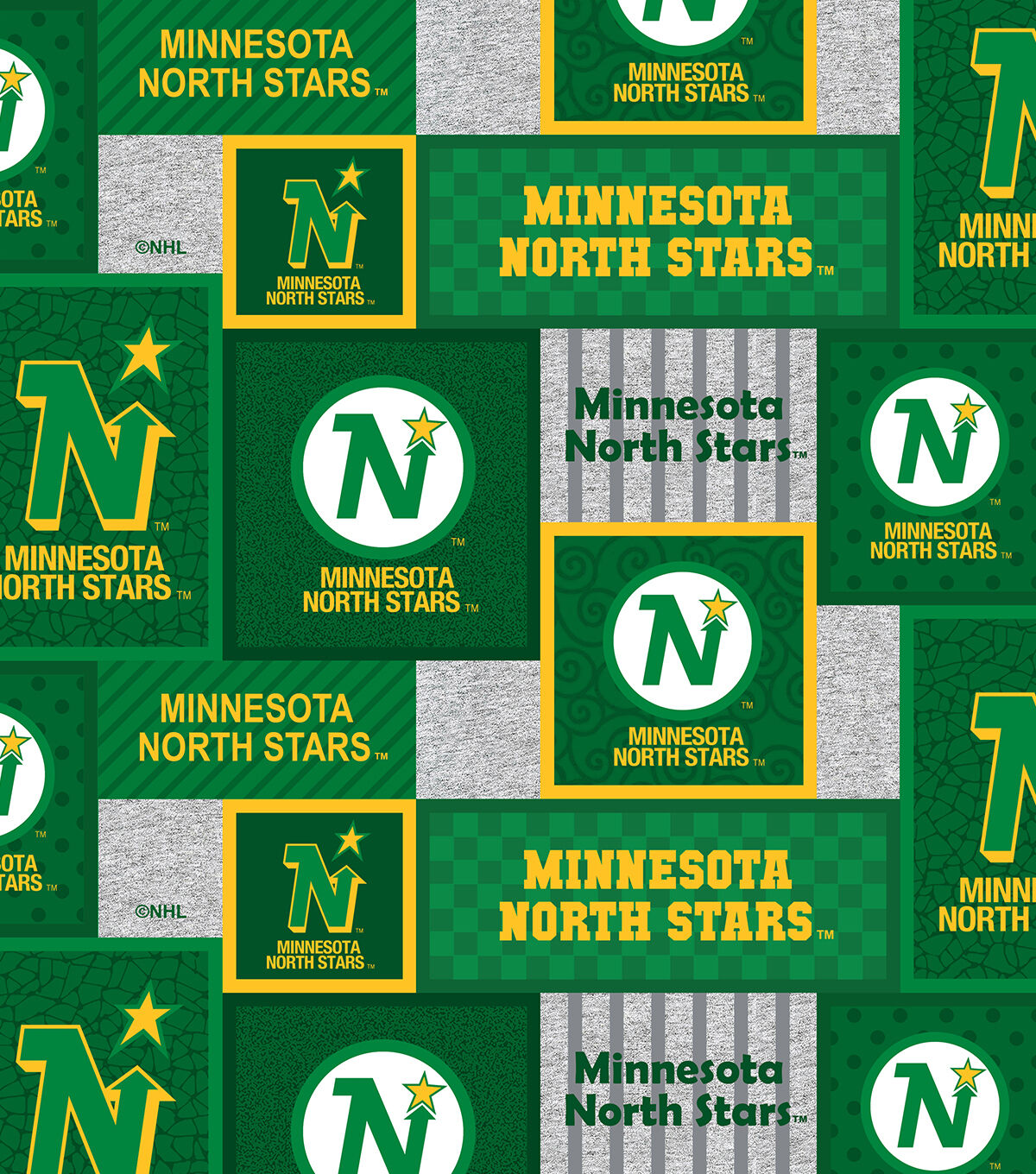 Minnesota North Stars Fleece Fabric Patch