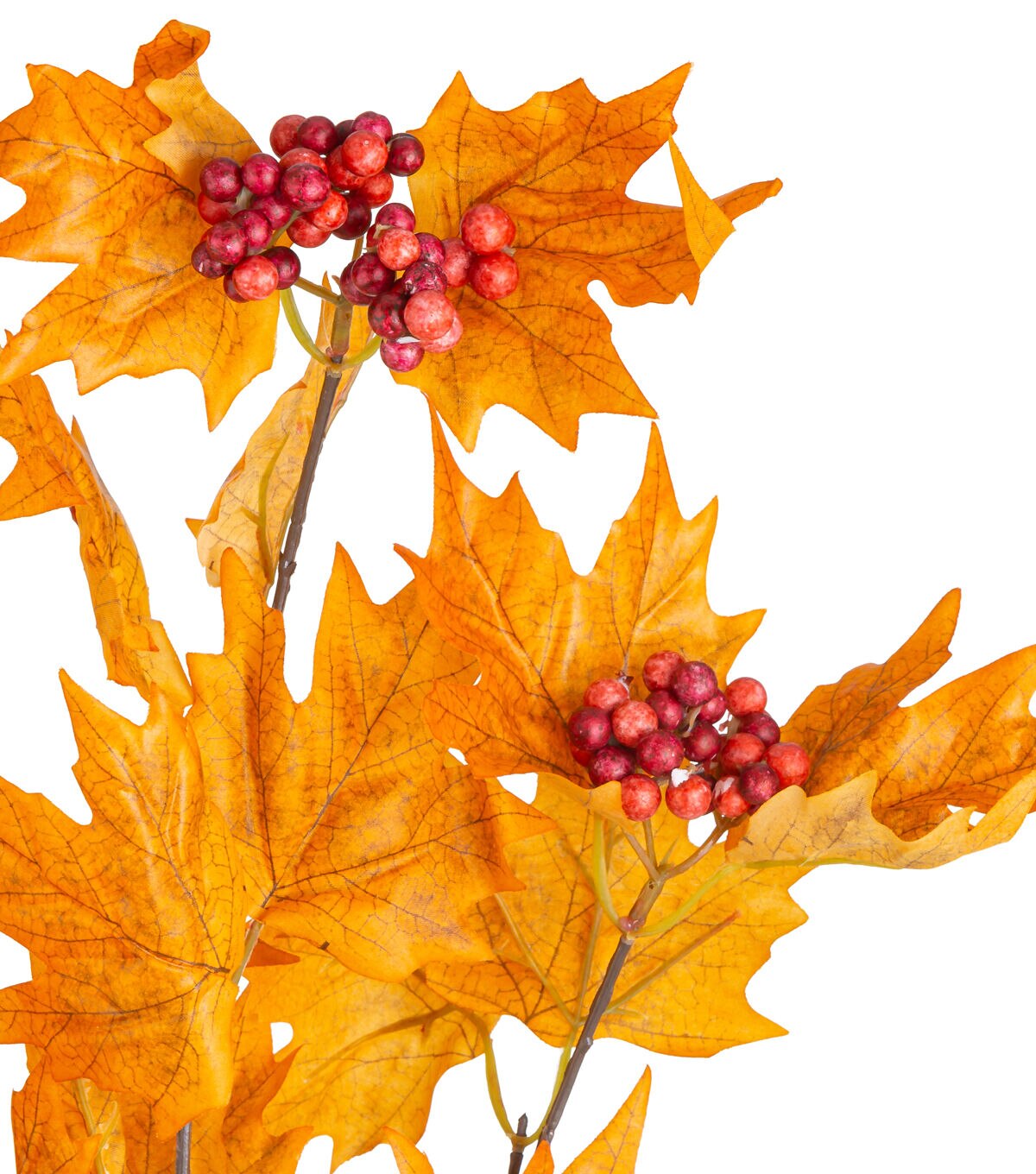 39.5'' Orange Maple Leaf Branch by Bloom Room