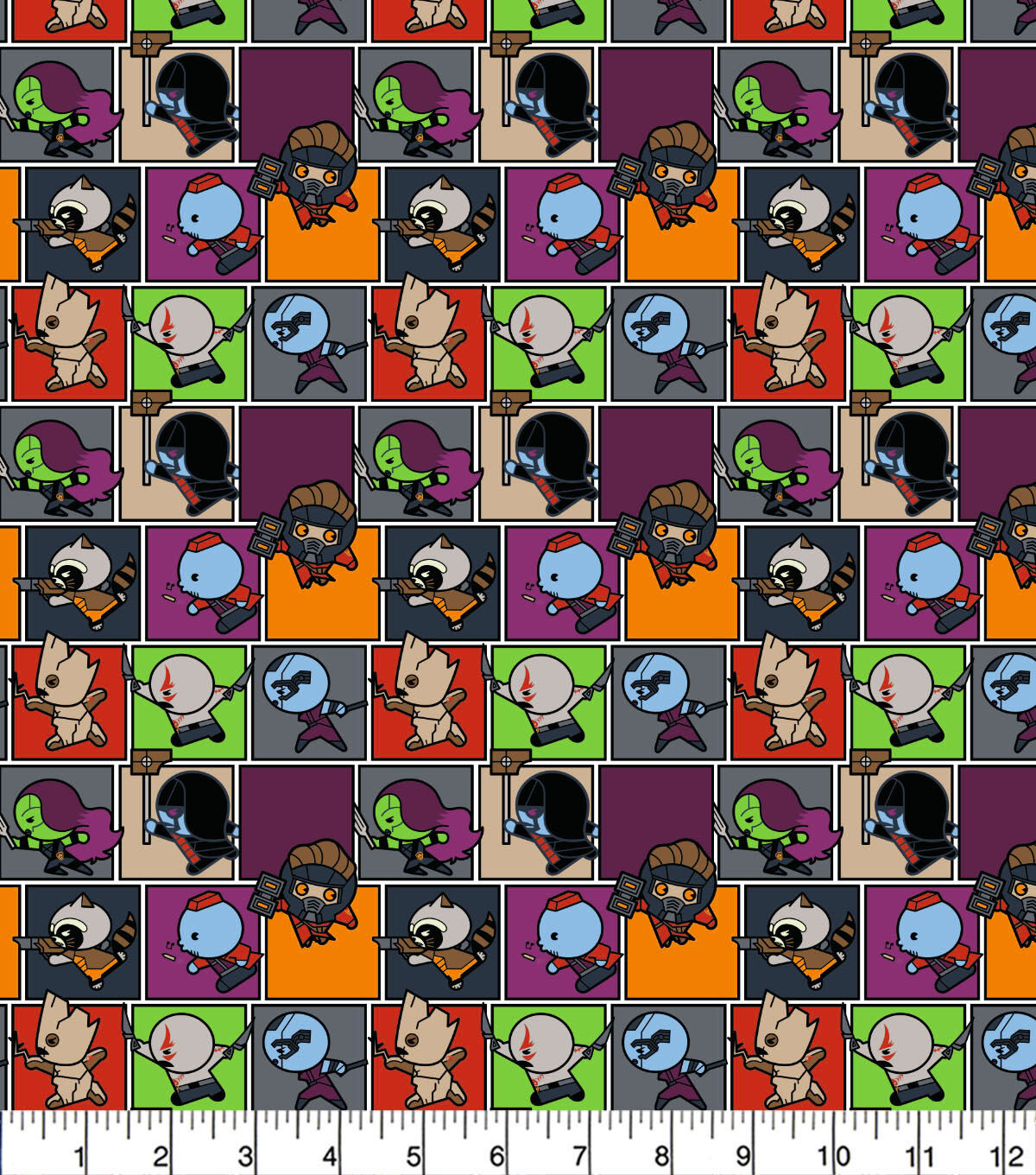 Guardians Of Galaxy Square Cotton Fabric