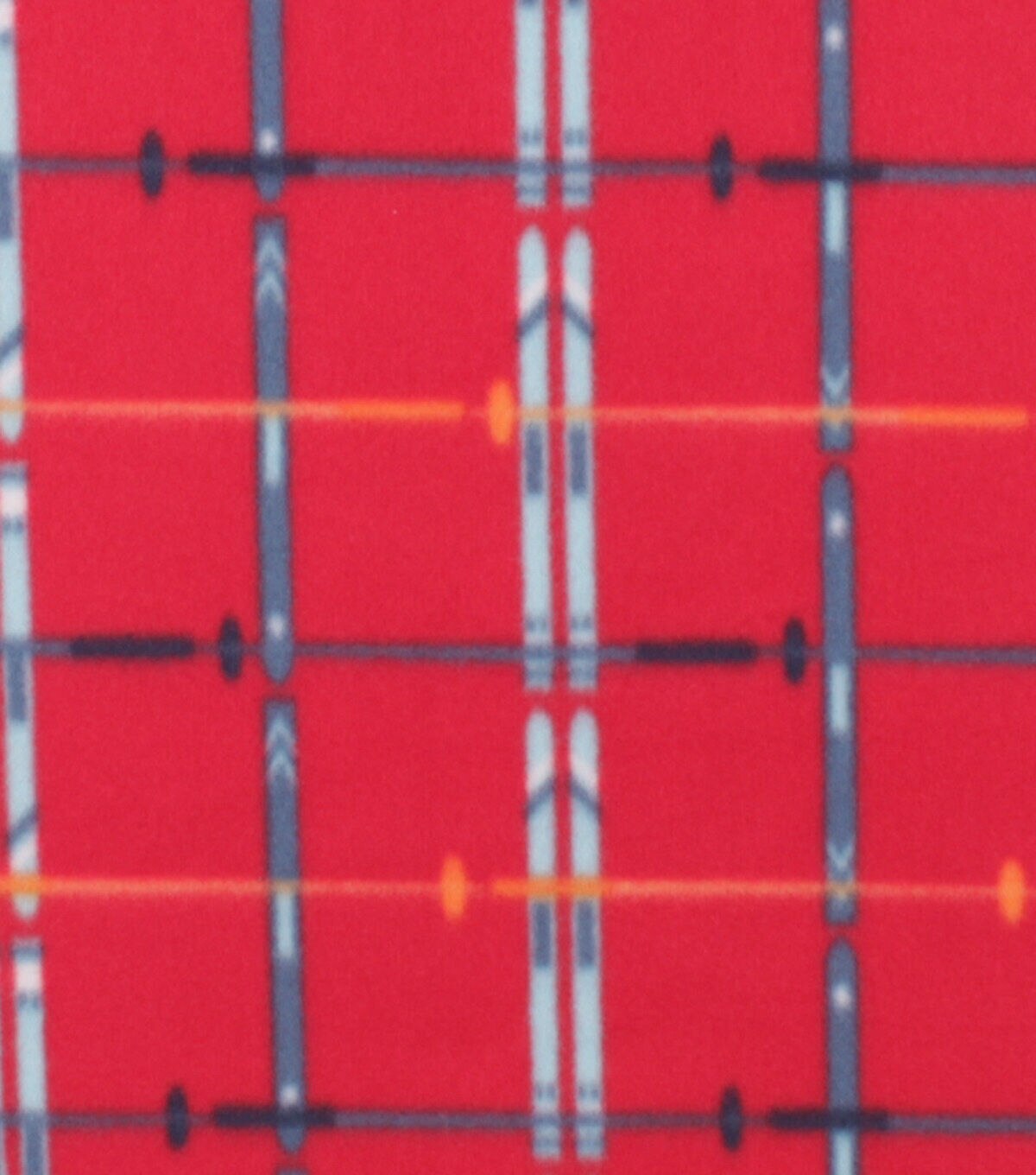Red Ski Plaid Blizzard Fleece