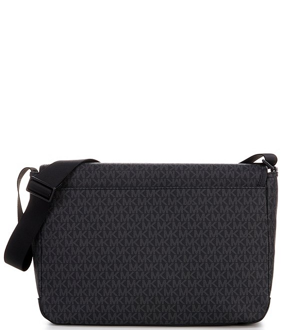 Malone Signature Logo Print Messenger Bag