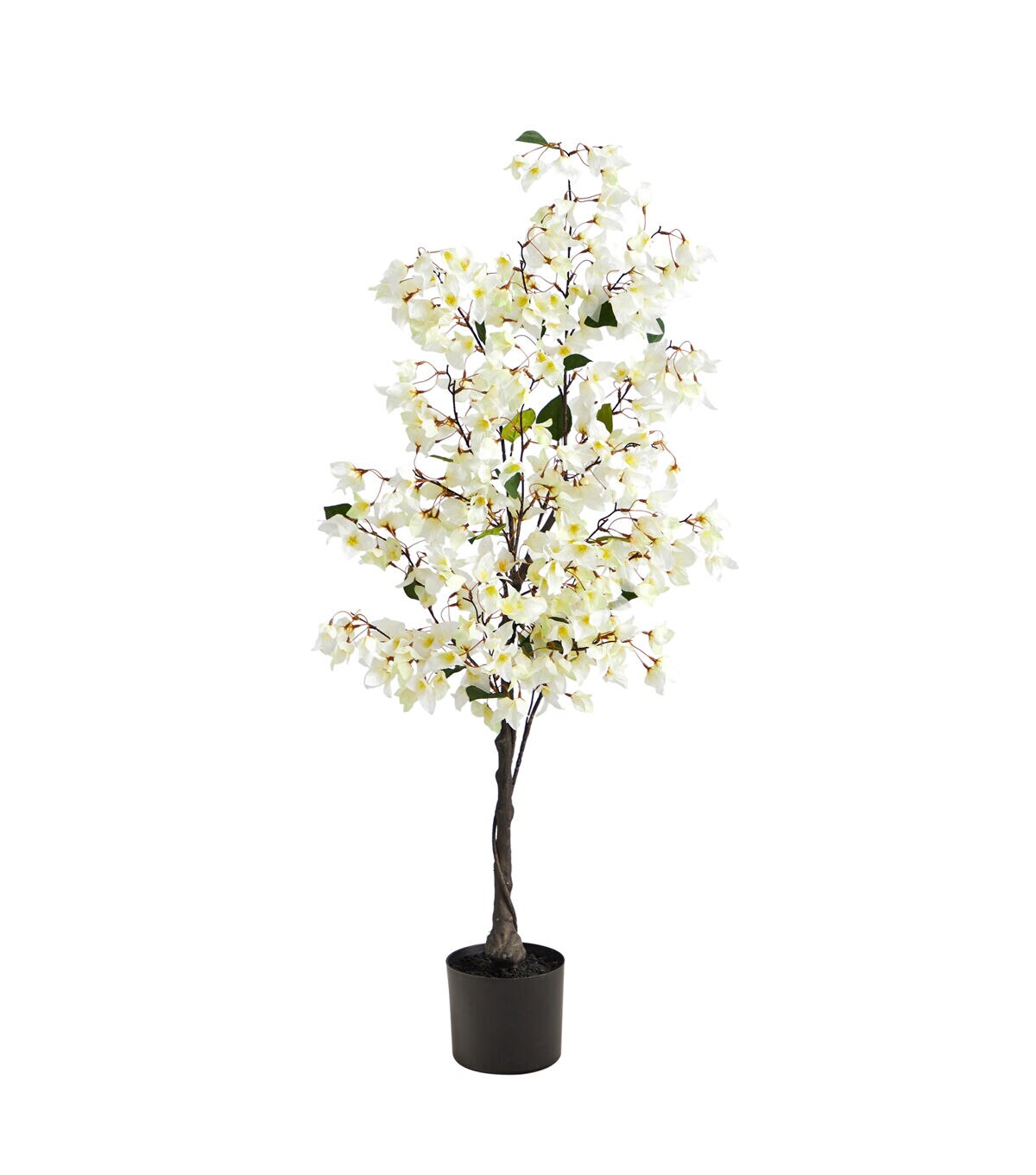 Nearly Natural 4' White Bougainvillea Artificial Tree