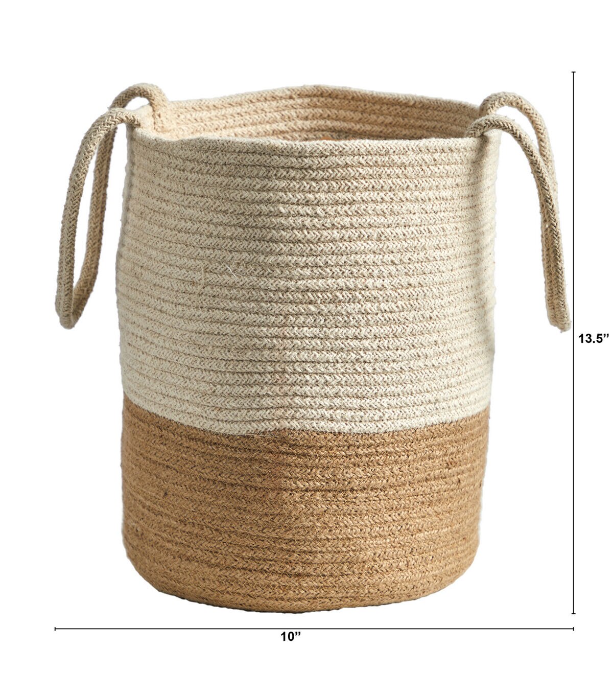 Nearly Natural 12 Handmade Natural Cotton Woven Basket