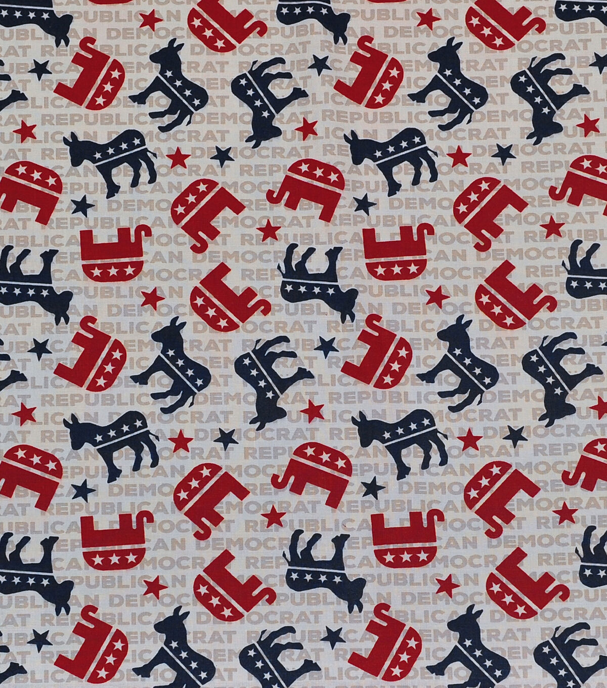 Bipartisan Toss Patriotic Cotton Fabric