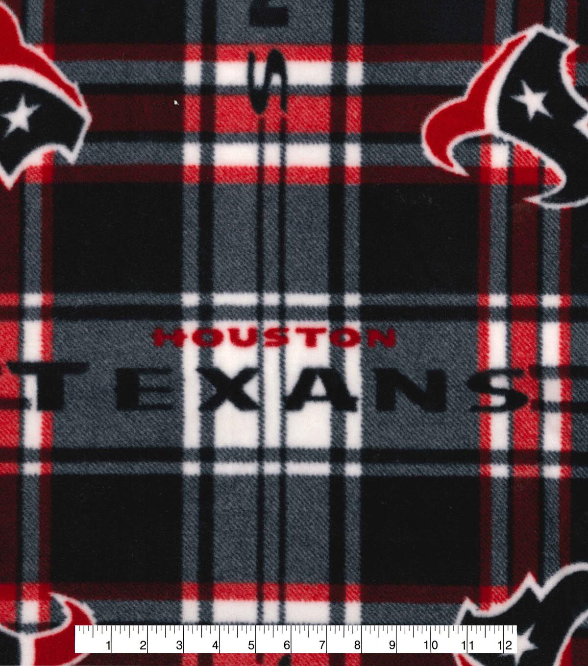 Fabric Traditions Houston Texans Fleece Fabric Plaid