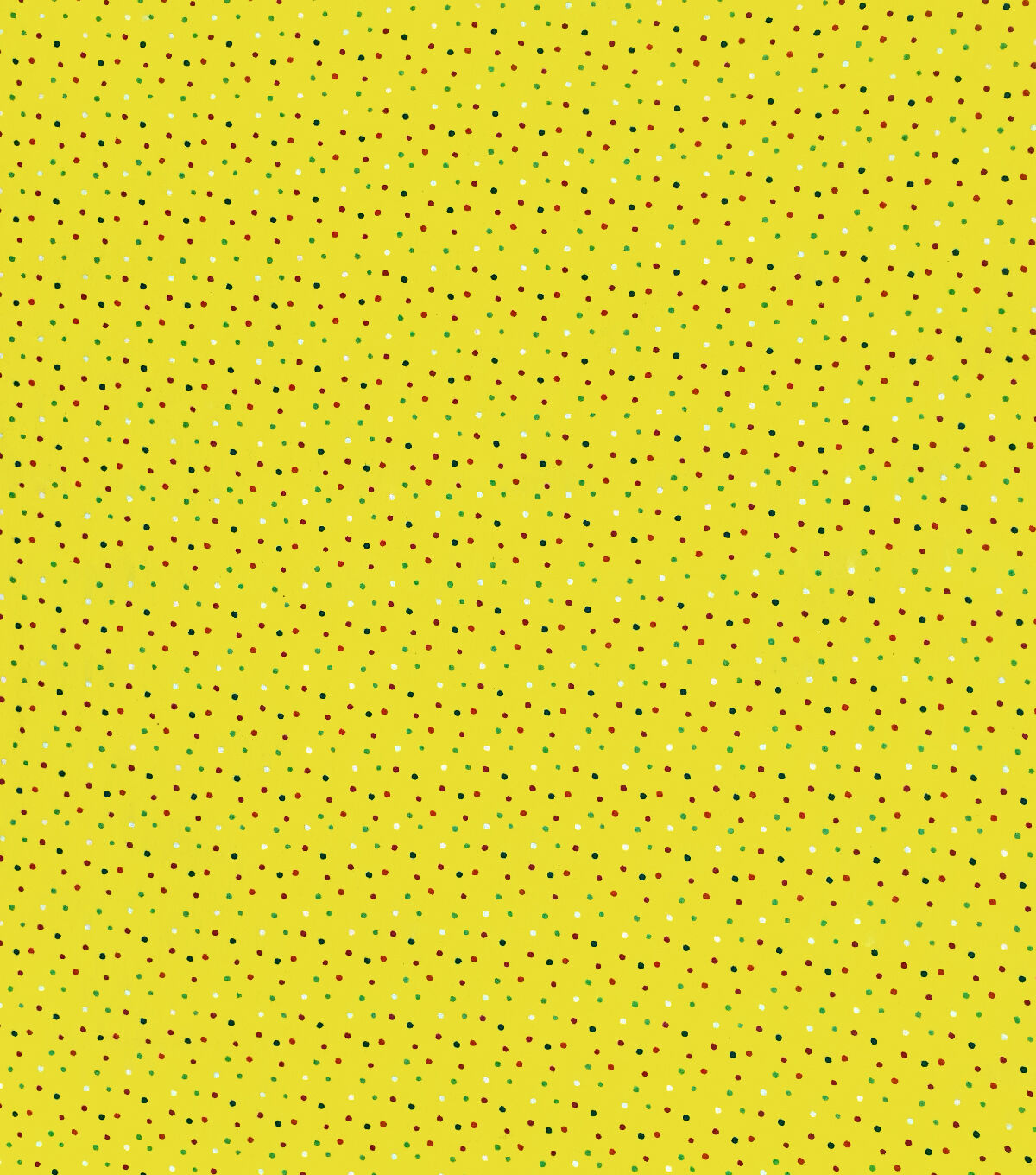 Super Snuggle Multi Dots on Yellow Flannel Fabric