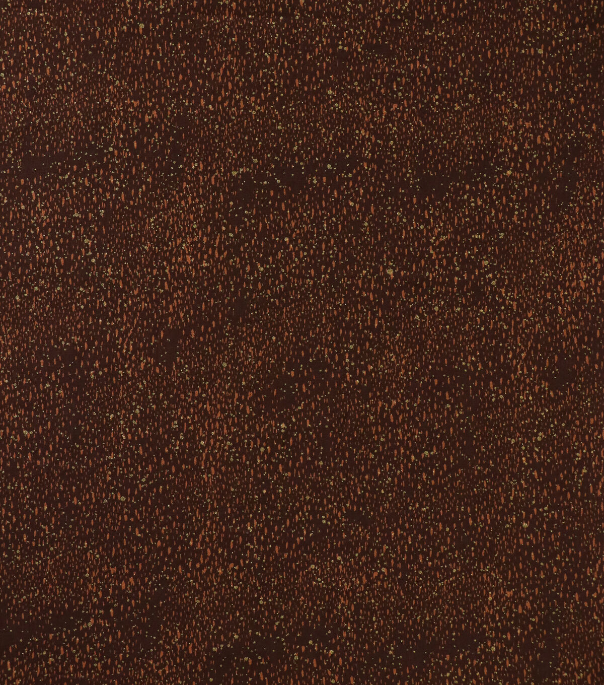Brown & Scattered Dots Quilt Metallic Cotton Fabric by Keepsake Calico