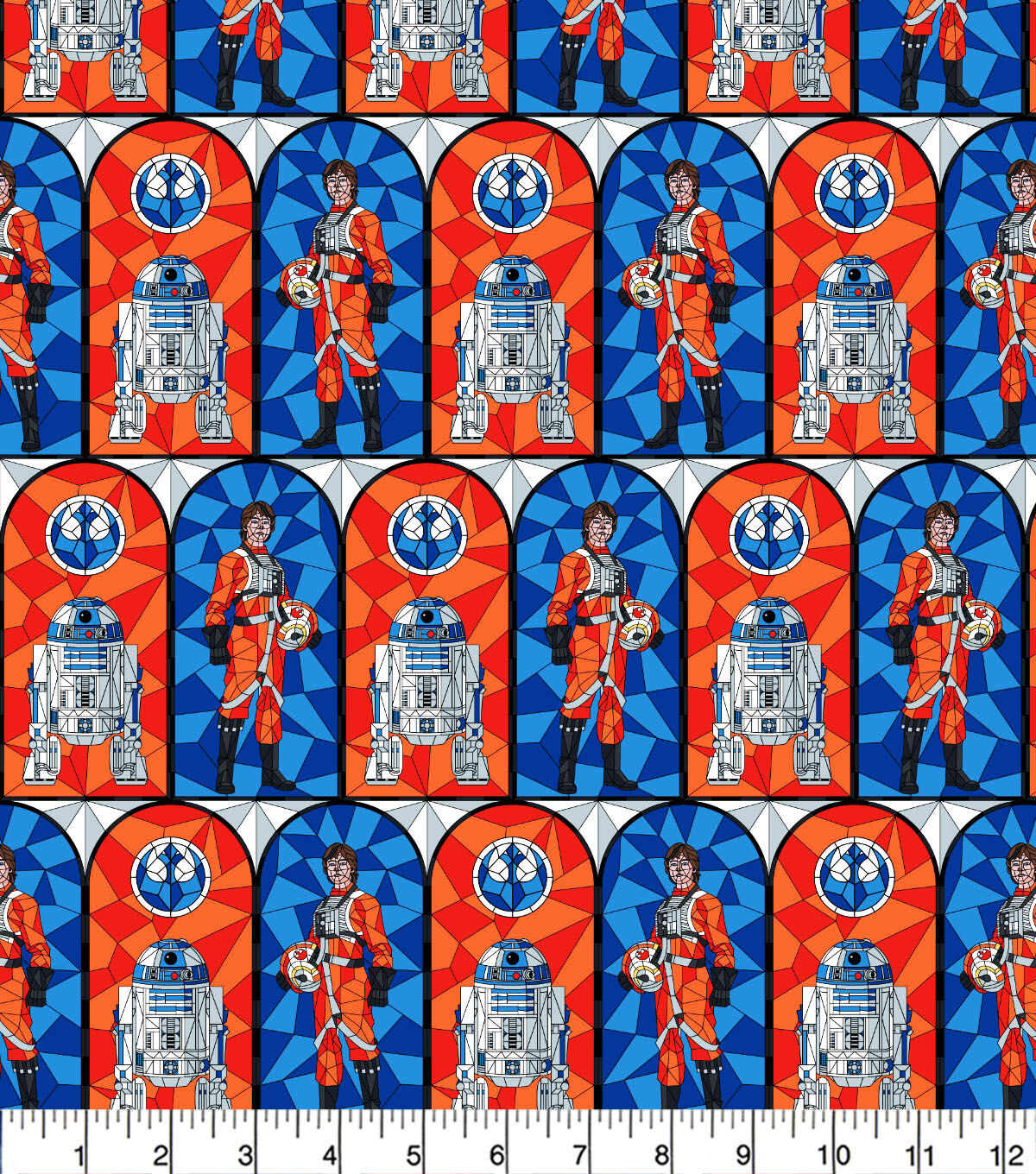 Star Wars Stain Glass Rebellion Cotton Fabric