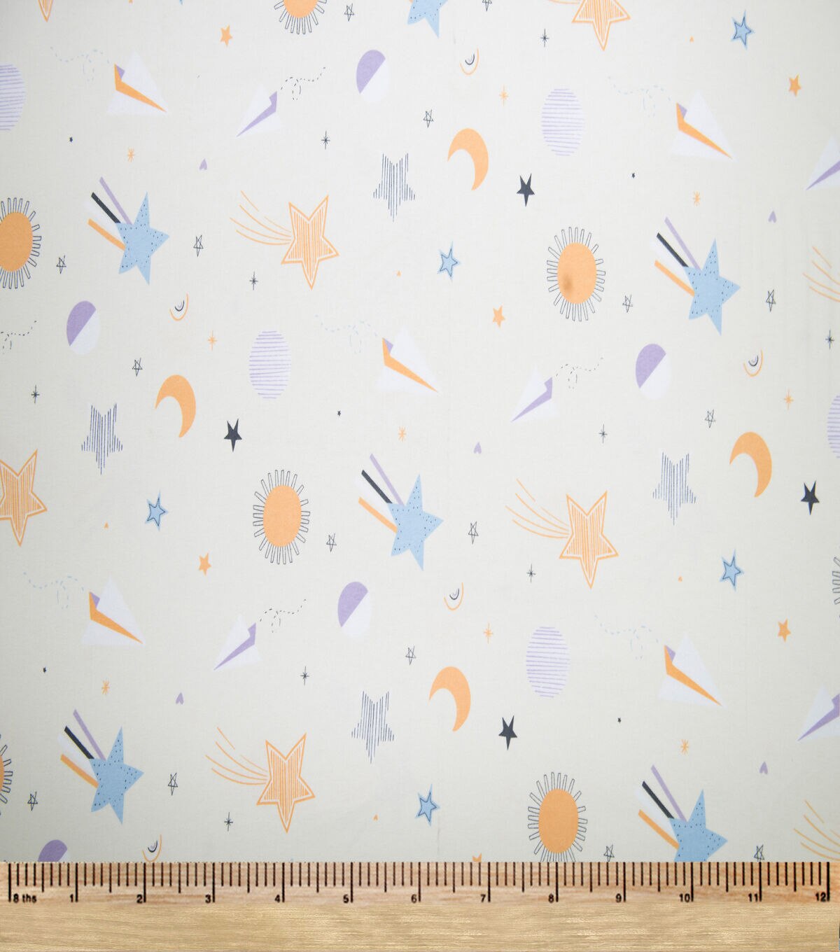 Super Snuggle Tossed Sky Icons Flannel Fabric