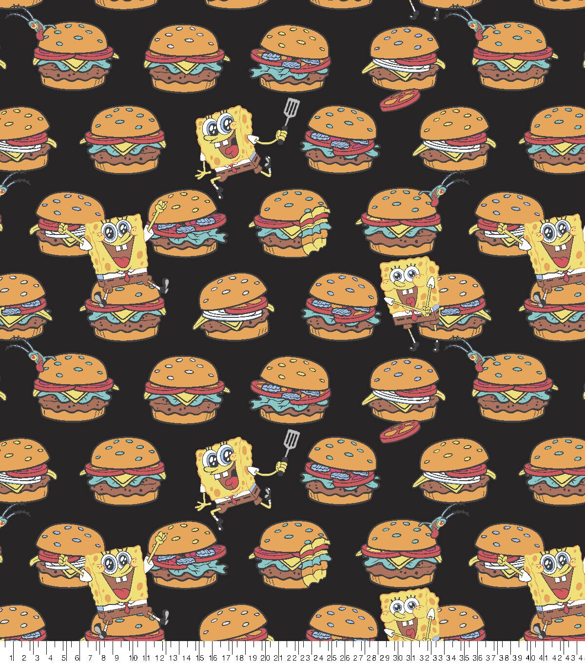 Nickelodeon Fleece Fabric Spongebob Patty Toss