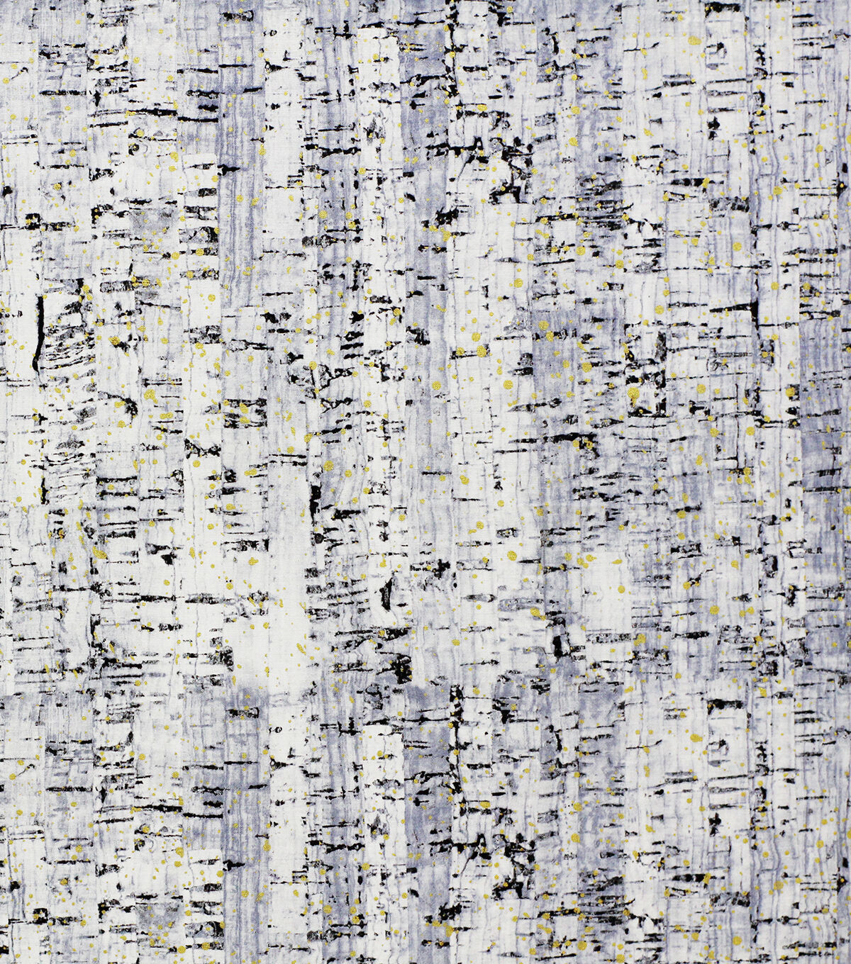 Gray & Black Cork Print Quilt Metallic Cotton Fabric by Keepsake Calico