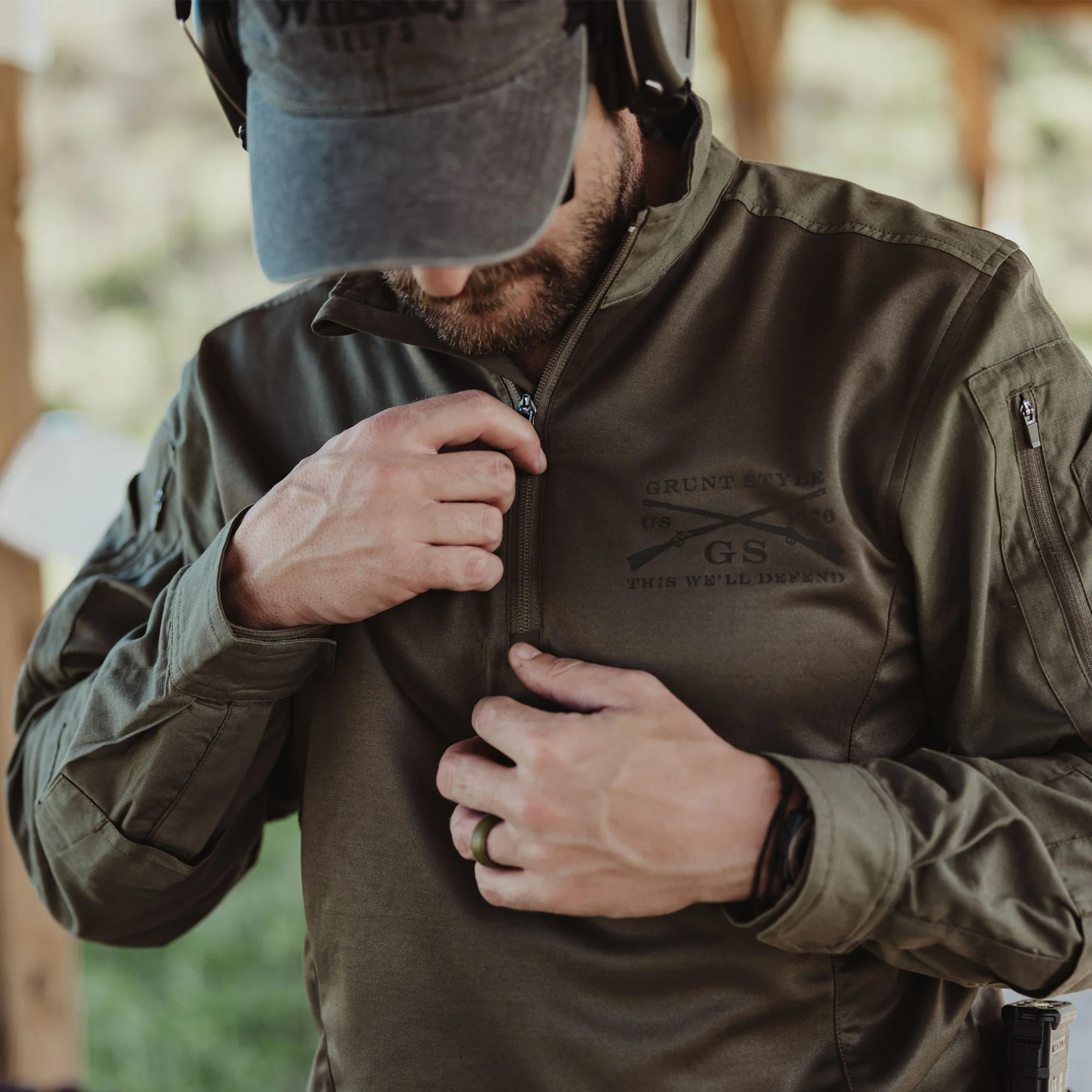 Men's Tactical 1/4 Zip Pullover 2.0 - Olive